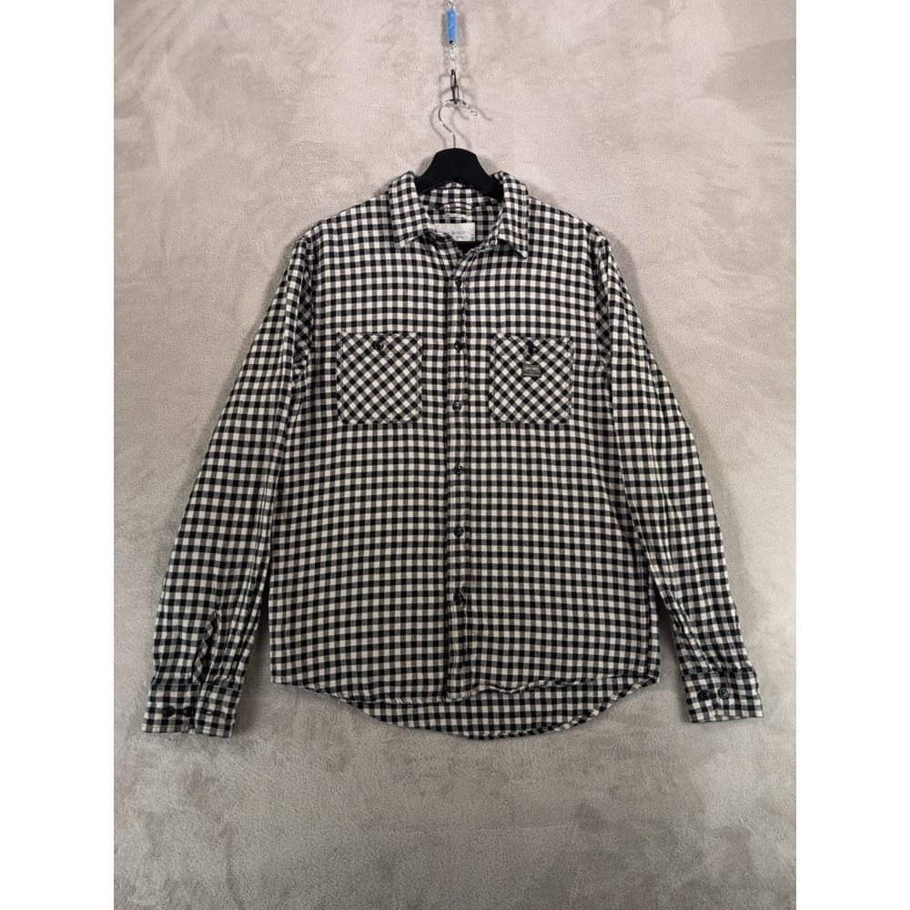 Denim & Supply Ralph Lauren Gingham Button Down Shirt Mens Medium White Black